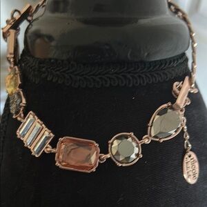 Nicole Miller sparkling crystal choker necklace